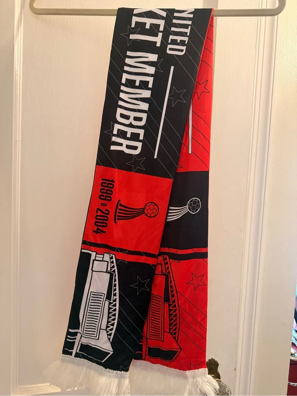 MLS DC United Season Ticket Red & Black Soccer Scarf